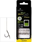 Mikado Method Feeder Onderlijn met Spike – Haakmaat 10 – 0.12 mm Gevlochten – 10 cm – 8 stuks – Karper & Brasem