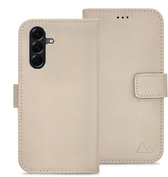 My Style Telefoonhoesje Samsung Galaxy A37 Flex Wallet Bookcase Portemonnee Pasjeshouder Warm Taupe