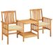 Acacia bois massif chaises de jardin avec table et coussins