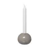 ERNST Bougeoir en verre Ø9 cm Gris
