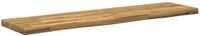 vidaXL Tafelblad Rechthoekig Glas Wit 110 x 30 x 3 cm