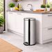 30 litres poubelle en acier inoxydable avec pédale