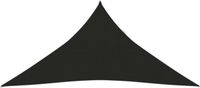 vidaXL Zonnezeil 160 g/m² 3x3x3 m HDPE zwart