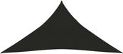 vidaXL Zonnezeil 160 g/m² 3x3x3 m HDPE zwart