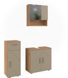 Vicco Badkamermeubelset Irma, Beige, 3-delig