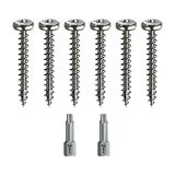 Spax Houtschroevenset met volledige schroefdraad + torx-bit, 6 maten: 3 x 20; 3 x 30; 4 x 35; 4 x 45; 5 x 30; 5 x 40, roestvrij staal A2
