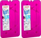 Plasticforte koelelementen 450 gram - 2x - 14 x 25 x 1 cm - roze