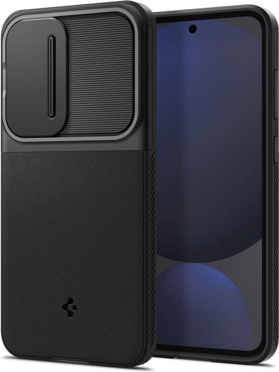 Spigen Optik Armor Case voor Samsung Galaxy S24 FE - Zwart