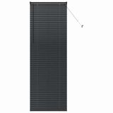 vidaXL Venetiaanse jaloezie Zwart Aluminium 220 x 85 cm