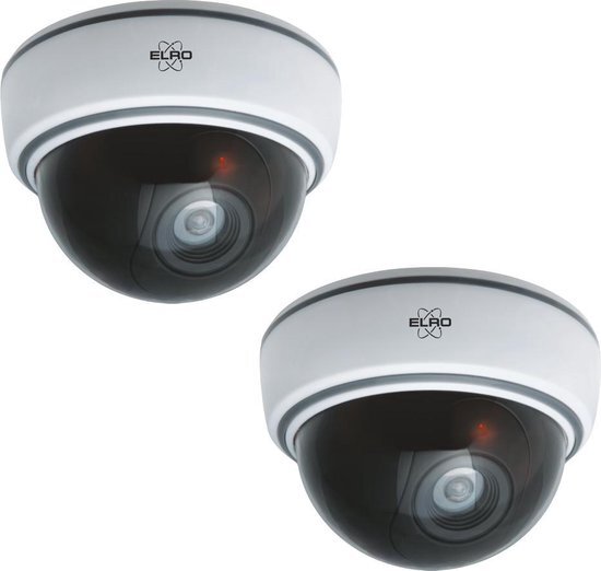 ELRO CDD15F Indoor Dummy Dome Camera met Flash Light - 2 Pack