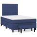 Maison Exclusive - Sommier À Lattes De Lit Avec Matelas Bleu 120x190 Cm Tissu