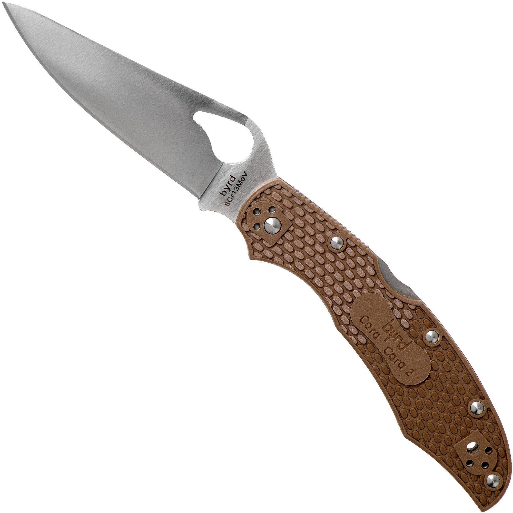 Spyderco Byrd Cara Cara 2 Brown BY03PBN2 zakmes