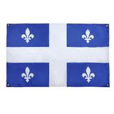 AZ FLAG Vlag Quebec 150x90 cm Quebec Polyester Lichtgewicht 4 Oogjes