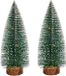 Krist+ Petits arbres de Noël décoratifs 2x pièces - 35 cm - avec lumière