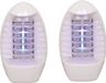 Sunnydays Lampe anti-moustiques UV LED - Lot de 4 pièces - blanc