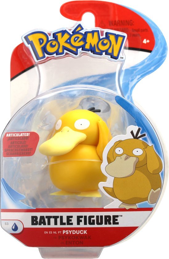 Wicked Cool Toys Battle Speelfiguren - Psyduck 8 cm