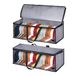 KIMBORA Hoed Opbergtas 2 Packs Baseball Cap Houder Hoed Organizer met Draaggrepen voor Kast, Grijs