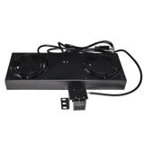 LINK LKVENT2 Ventilatiepaneel Zwart 2 Ventilator(en)