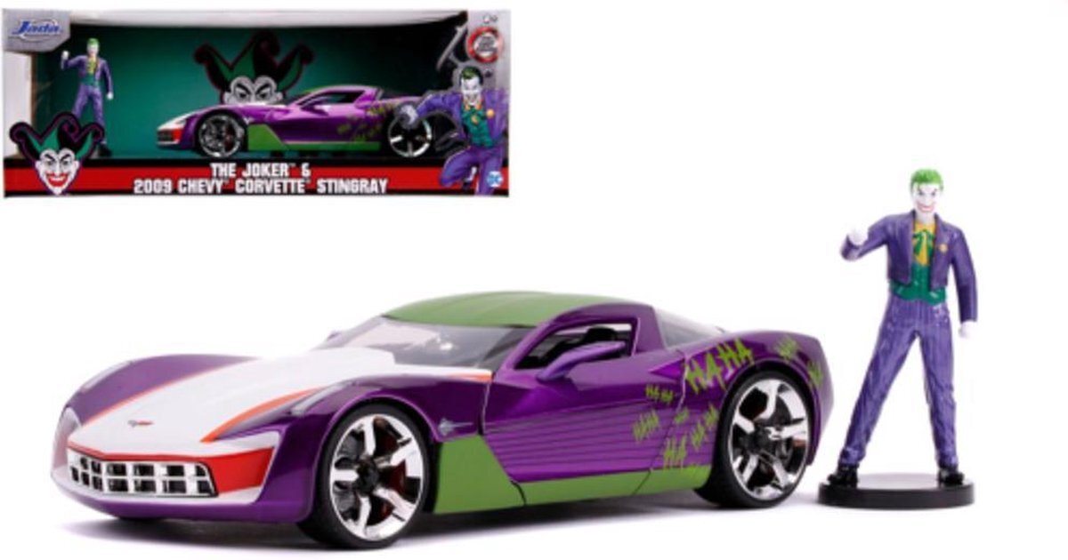 Jada Toys Joker 2009 Chevy Corvette Stingray 1:24