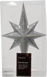 Decoris Piek kunststof l6b14h25 cm mistblauw kerst