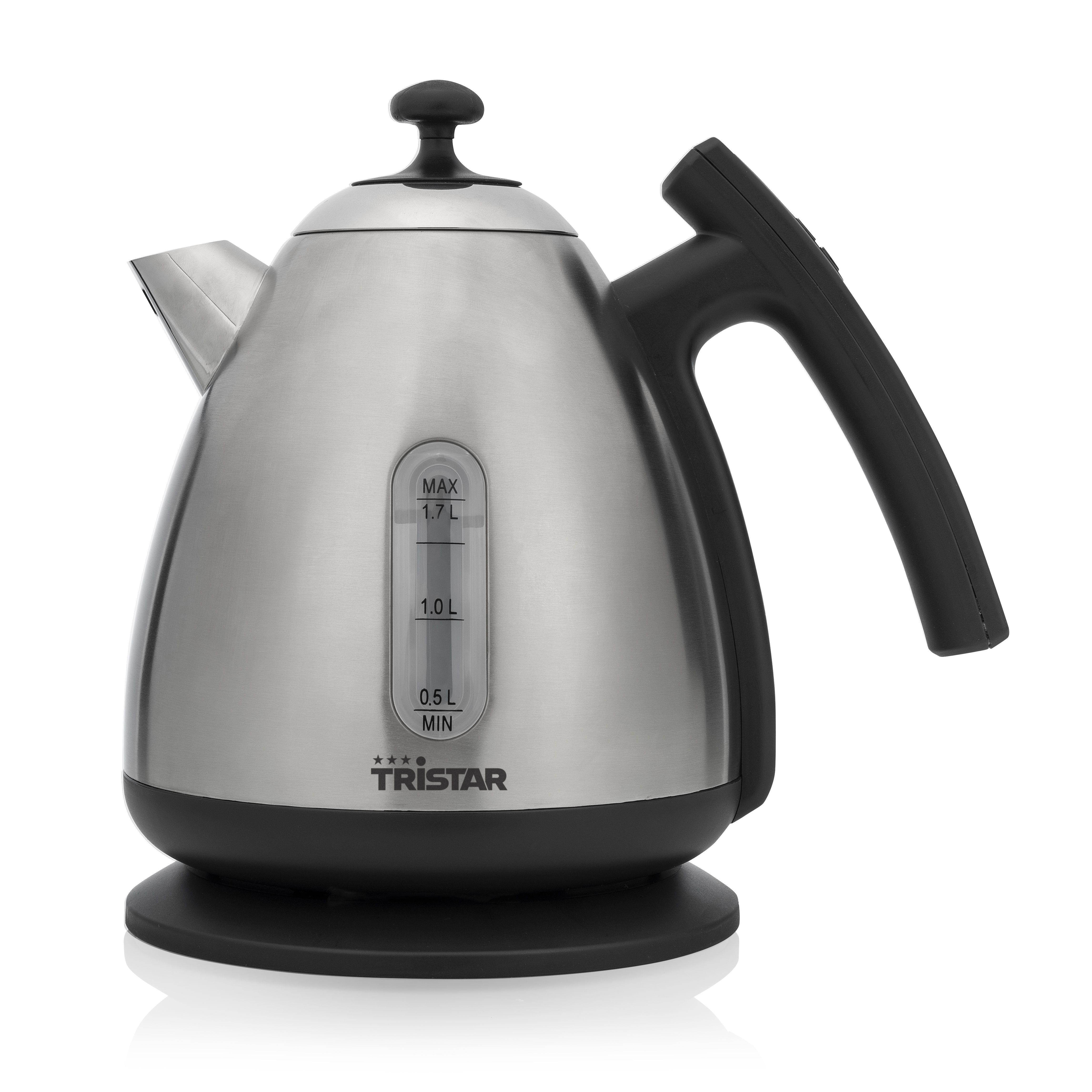 Tristar WK-3403 Digitale Waterkoker - 1.7L - Zwart/RVS