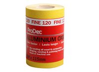 ProDec 5m Roll 120 Grit Geel Aluminiumoxide 115mm Breed Schuurpapier