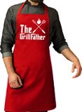 Bellatio Decorations Schort - The Grillfather - Rood