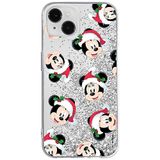 ERT GROUP Mobiele telefoonhoes voor Apple iPhone 14 Plus Origineel en officieel gelicentieerd Disney-patroon Mickey & Minnie 016, met glitter overloop effect
