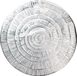 Krist+ Placemat - metallic zilver - rond - D38 cm - kunststof