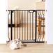 VEVOR Barrière de Sécurité Extensible 75-99 cm Hauteur 76 cm Barrière d'Escalier à Fermeture Automatique sans Perçage Grande Ouverture 533 mm à 180° Clôtures Enfants et Chiens pour Couloir Noir