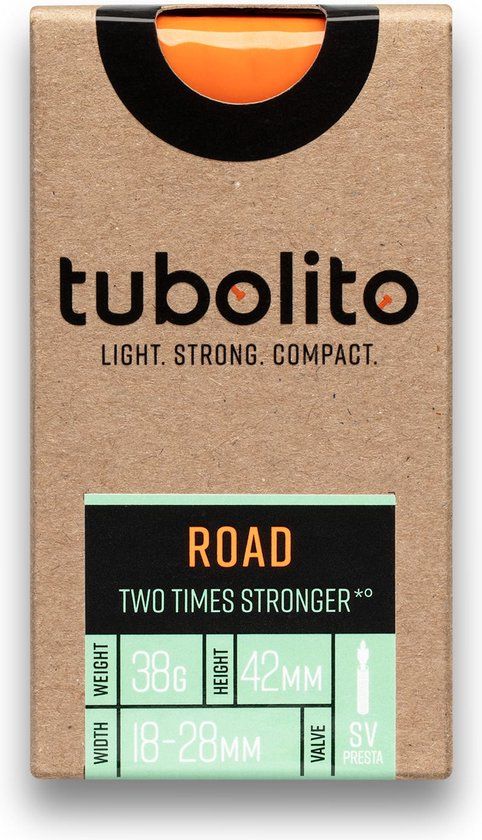 Tubolito Tubo Road Binnenband - 28 inch - Frans Ventiel 60mm - Oranje