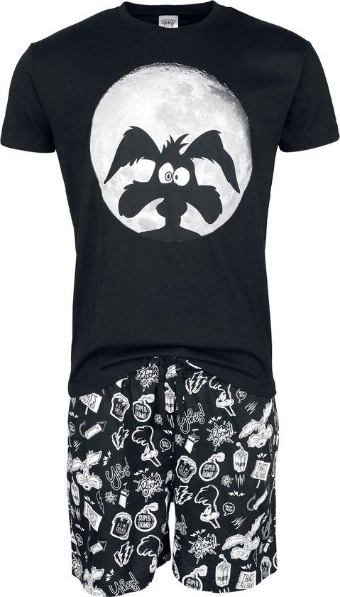 Looney Tunes Coyote Moonlight Pyjama meerkleurig Katoen - Mannen - 3XL