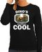 Bellatio Decorations Dieren dinosaurussen sweater zwart dames - dinosaurs are serious cool trui - cadeau sweater brullende t-rex dinosaurus/ dinosaurussen liefhebber XXL