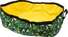 Reistoilette Croci Reistoilette met kruisen voor katten, met gewaxte stof, waterdicht, afsluitbaar en ruimtebesparend, afmetingen: 42 x 30 x 16 cm, fantasie: bladeren