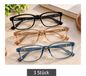 3 Lesebrillen (Fertigbrillen) – Korrektion +1,50 Dioptrien – B-Ware – geprüft – Farbe: Schwarz / Transparent Beige / Transparent Blau