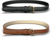 PIECES PCOLINE 2-PACK JEANS BELT NOOS PU - Dames - Riemen - Zwart