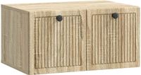vidaXL Wandmontage TV-kast Sonoma Eiken 59,5 x 41 x 30 cm Bewerkt hout