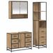 vidaXL Badkamermeubel Set Artisan Eiken 35 x 37,5 x 166 cm