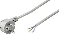 Goobay Schuko apparaatsnoer 3x0,75mm2 met open einde 1,5m grijs