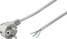 Goobay Schuko apparaatsnoer 3x0,75mm2 met open einde 1,5m grijs