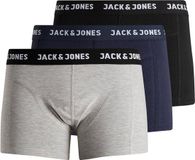 JACK & JONES JACANTHONY TRUNKS 3 PACK NOOS Heren Trunks XXL Zwart Effen Katoen/Elastaan