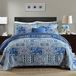 NEWLAKE Katoenen sprei quiltsets, omkeerbare patchwork dekbedset, chique bloemen paisley patroon, twinsize