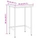 vidaXL Table d'angle Gris 55 x 55 x 85 cm Acier et Bois d'ingénierie
