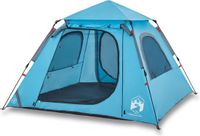 vidaXL Koepeltent 4-persoons snelontgrendeling blauw