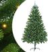 vidaXL Kerstboom met 300 LED-lampjes, inclusief standaard, groen, 210 cm, PE