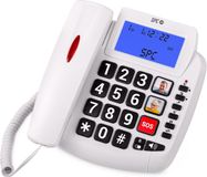 SPC Comfort Volume 2 Analoge telefoon Nummerherkenning Wit