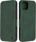 Techsuit Hoesje geschikt voor Apple iPhone 15 Plus - Safe+ Book Wallet Case - Donkergroen