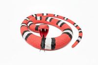 SWAXIGON Slang – Realistisch nep rubberen slangenspeelgoed – Kleine dierfiguren van plastic – Voor kinderen vanaf 3 jaar – Cadeau – 90 cm (Rood)