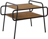 vidaXL Salontafel Artisanaal eiken 70 x 50 x 51 cm Bewerkt hout