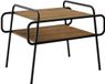 vidaXL Salontafel Artisanaal eiken 70 x 50 x 51 cm Bewerkt hout